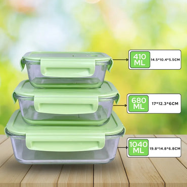 CONTENEDOR DE VIDRIO 3PZAS C/TAPA SOLIDA GM1296-2A-11