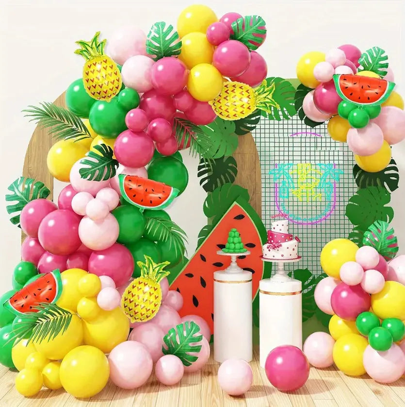 DECORACION CON GLOBOS TROPICAL 80PZAS GZ-10402