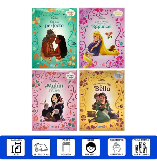 LIBRO DE CUENTOS 21x28 CM HISTORIAS DE PELICULAS DISNEY 16 PAG BBFUN2497