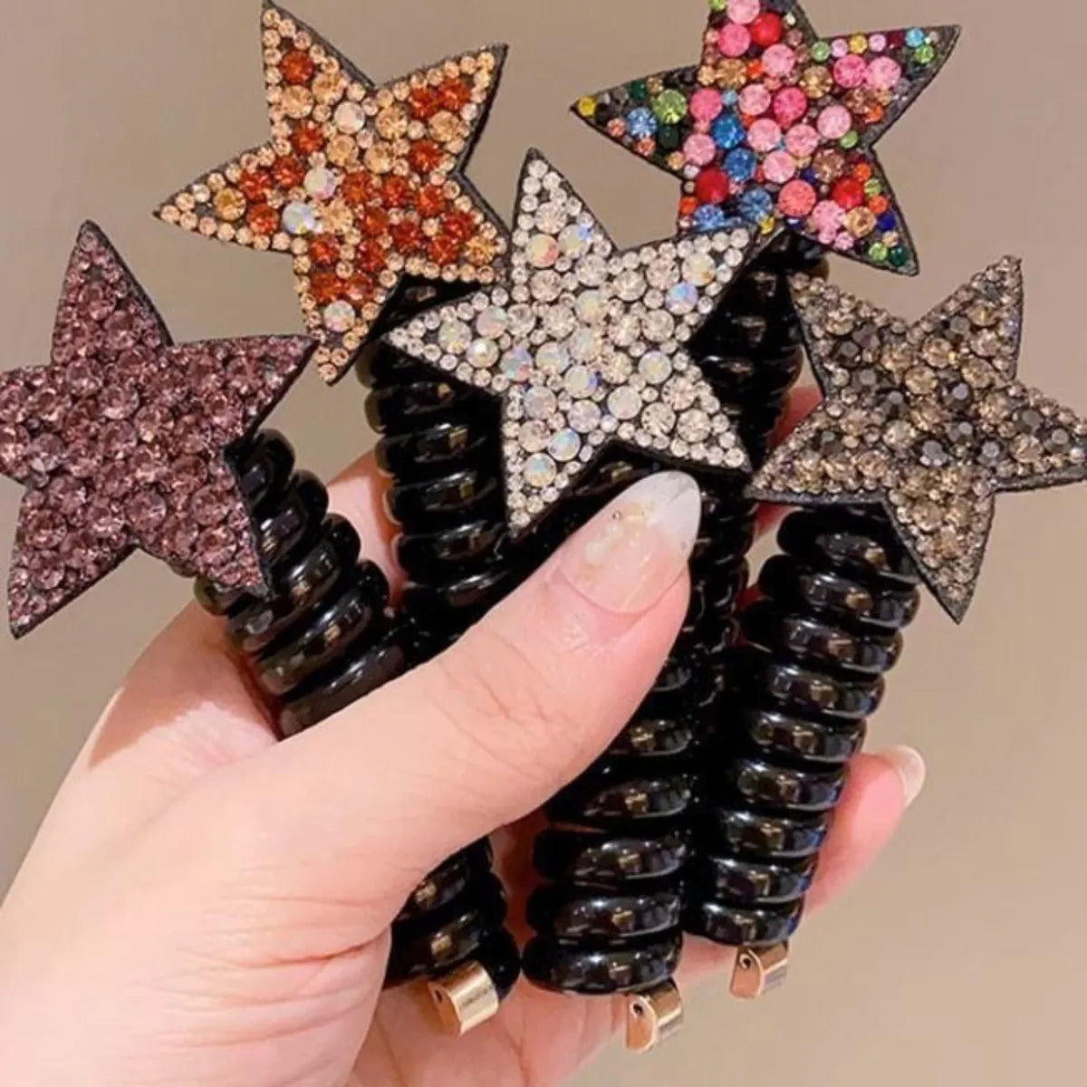 PINZA P/CABELLO MINI RESORTE ESTRELLA GZ-9683