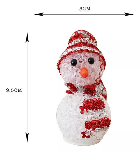 MUÑECO DE NIEVE CON LUZ 10CM J3133