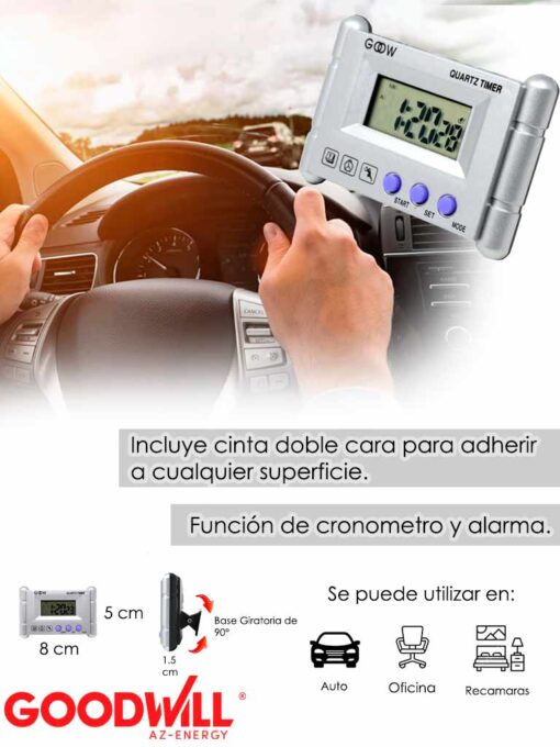 RELOJ PARA AUTOMOVIL MANUAL GW-45