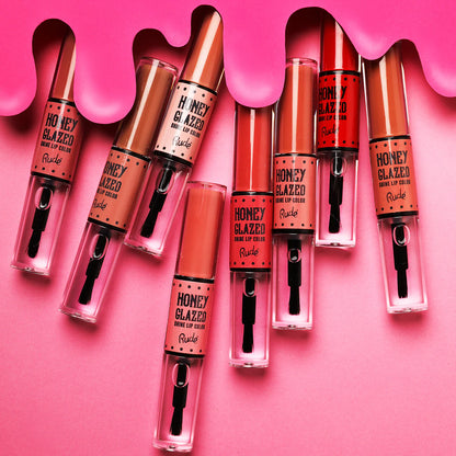 Color de labios con brillo glaseado de miel