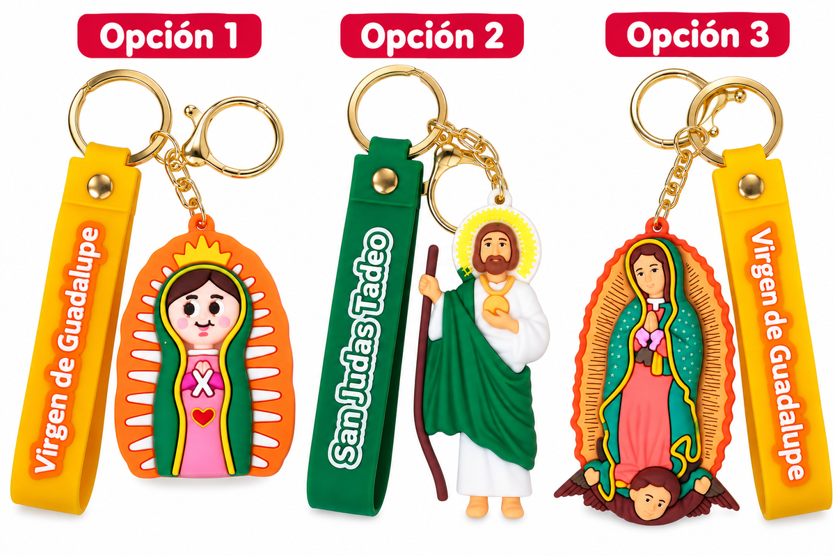LLAVERO SAN JUDAS O VIRGEN GUADALUPE GZ-10930 A B C