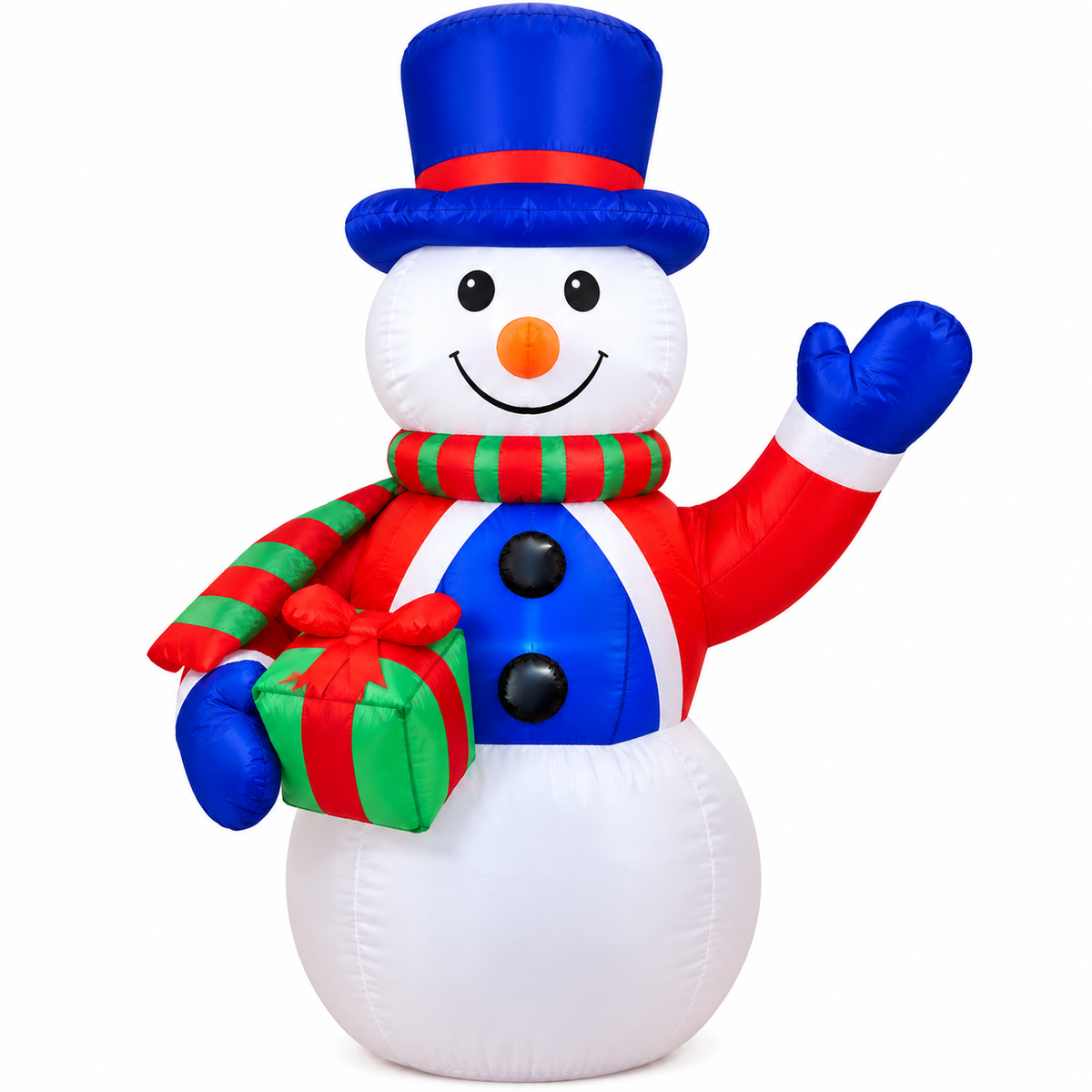 FIG DECO INFLABLE MUÑECO DE NIEVE AFELPADO 120CM JL96207