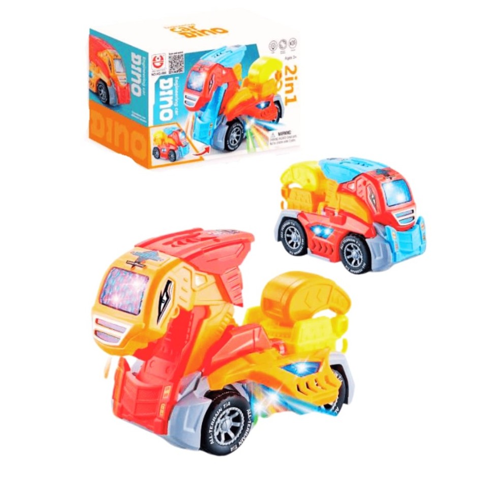 TRANSFORMER DINOCARRO LUZ Y SONIDO KX213092 (HG-886)