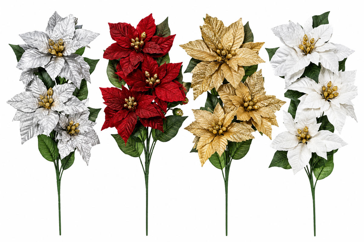 VARA C/3 FLORES METALICO GZ-10779