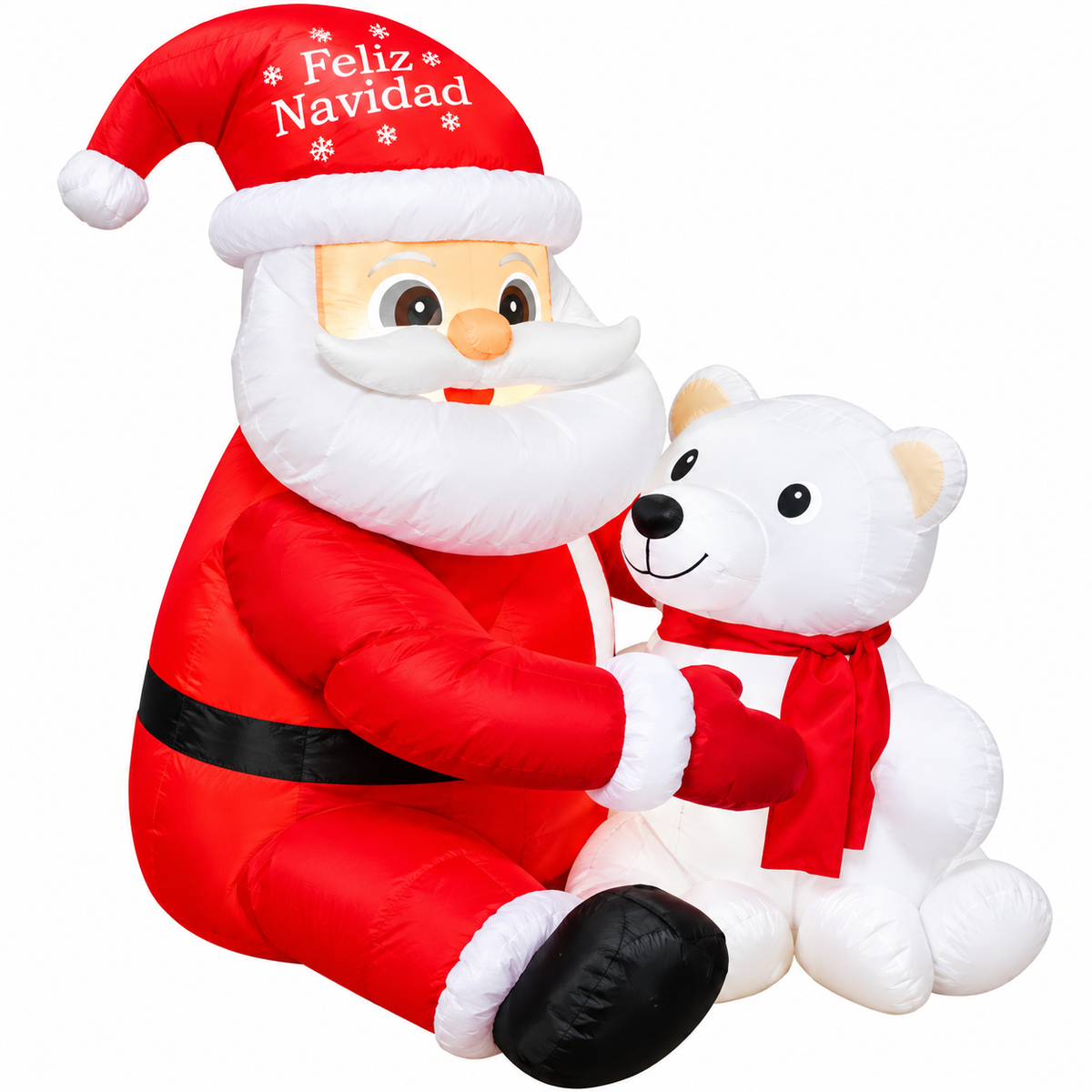 INFLABLE SANTA CLAUS ABRAZA OSO 120CM JL96212