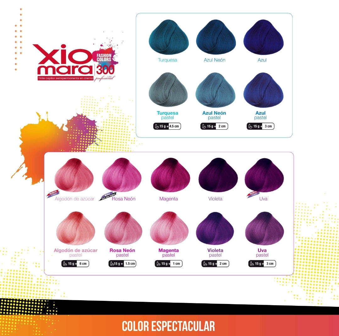 TINTES XIOMARA 300 COLOR VIBRANTE Y ESPECTACULAR