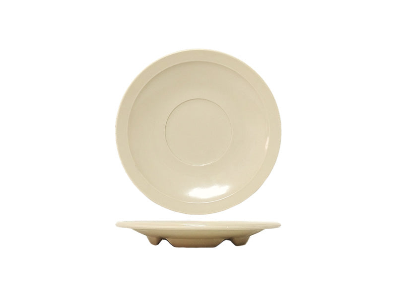 PLATO CAFETERO 13.5CM MELAMINA BEIGE MARNIE