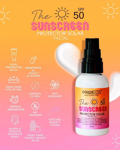 PROTECTOR SOLAR 50SPF THE SUNSCREEN 60ML COLORTON