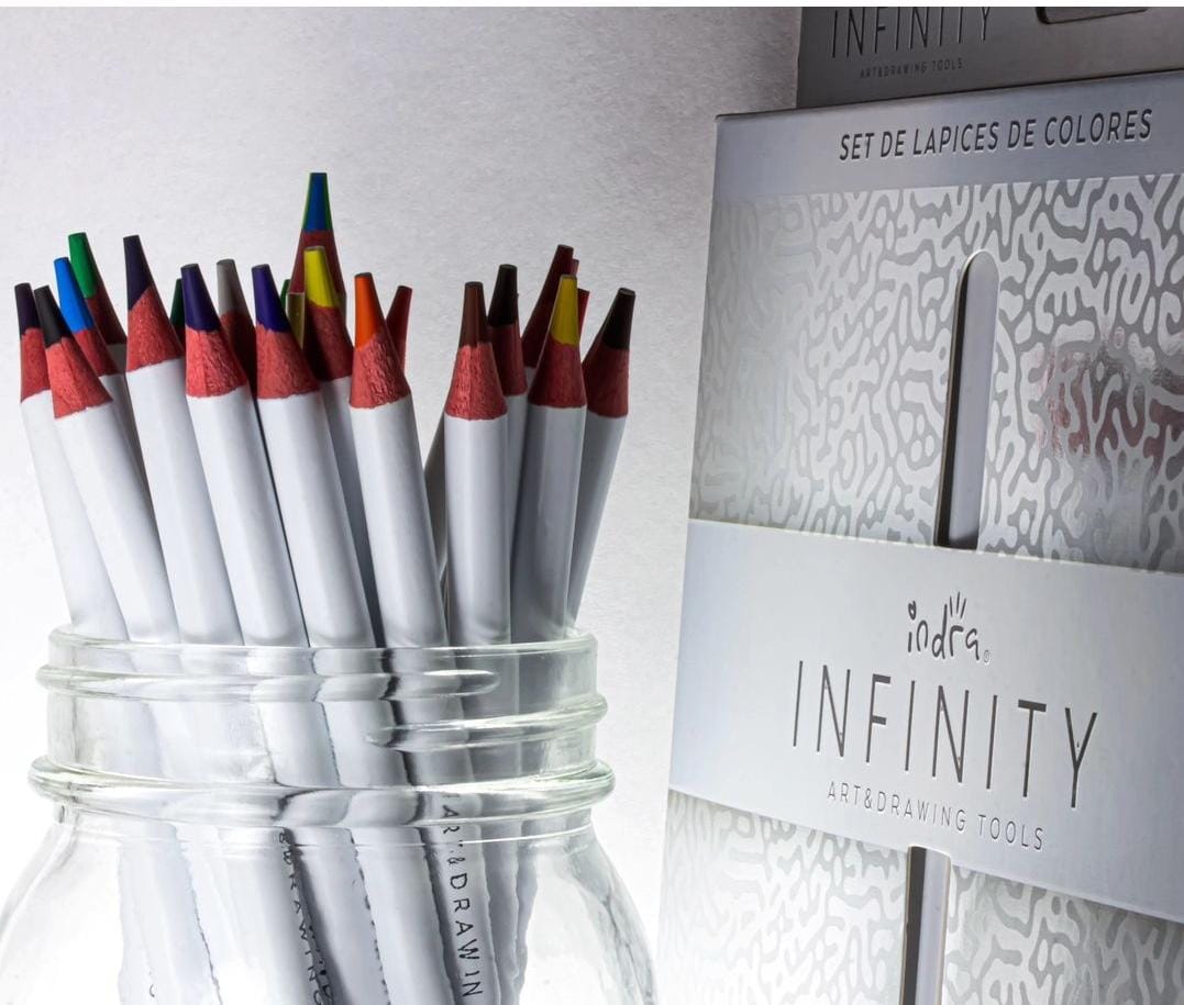 LAPICES DE COLORES INFINITY + SACAPUNTAS