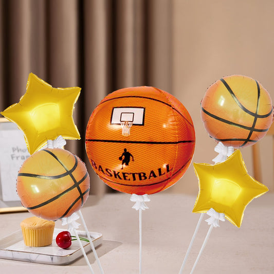 GLOBOS BALON DE BASQUETBALL 5 PZAS EB-514