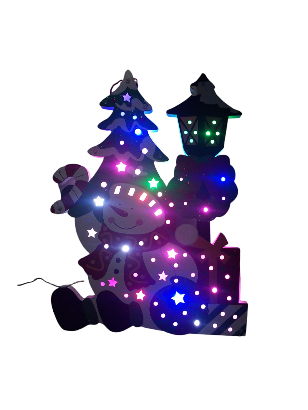 FIGURA MUÑECO DE NIEVE LED'S MAGICA JL2072