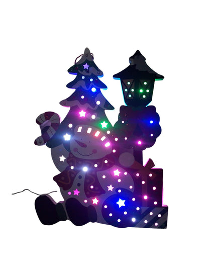 FIGURA MUÑECO DE NIEVE LED'S MAGICA JL2072