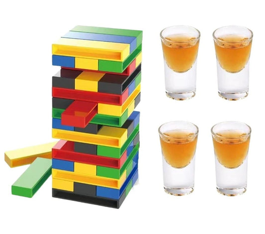 JUEGO JENGA DEL BEBER C/SHOT DE VIDRIO GM1053-4D-197