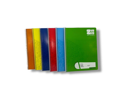 LIBRETA C/ESPIRAL PROFESIONAL CUADRO GDE 100 HOJAS ZIN-0134