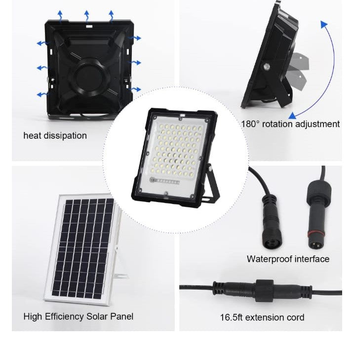 LAMPARA C/PANEL SOLAR INTEGRADO 100W GM367-10B-1
