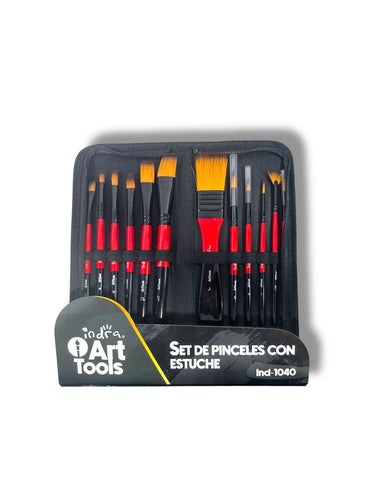SET DE PINCELES C/ESTUCHE IND-1040
