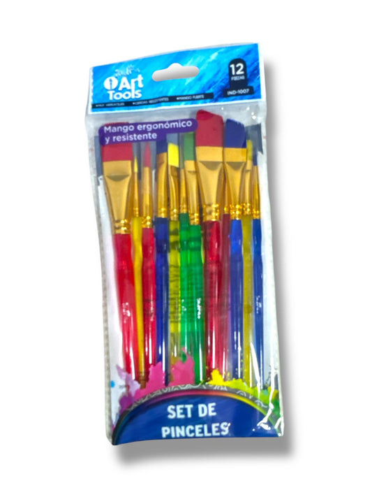SET DE 12 PINCELES IND-1007