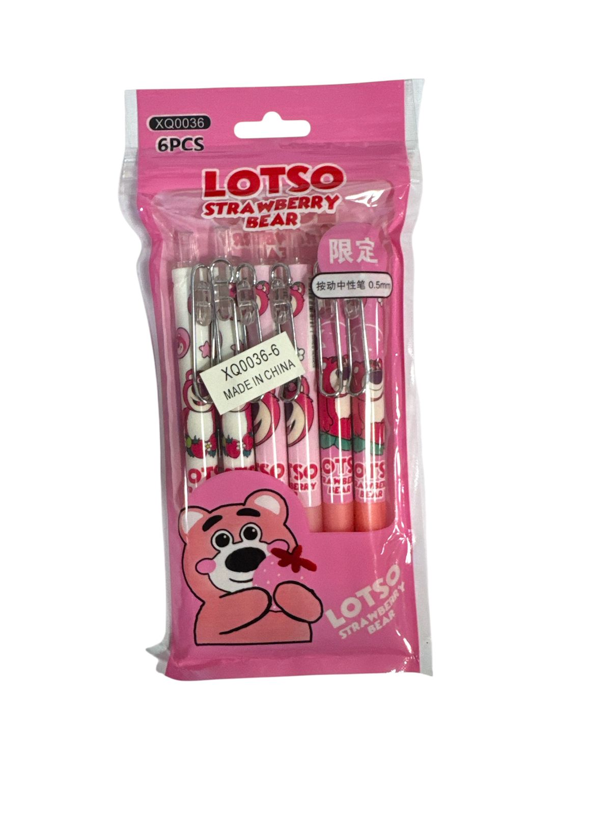 BOLIGRAFOS LOTSO 6PZAS 0.5MM XQ0036-6