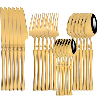 JUEGO DE CUBIERTOS DORADOS