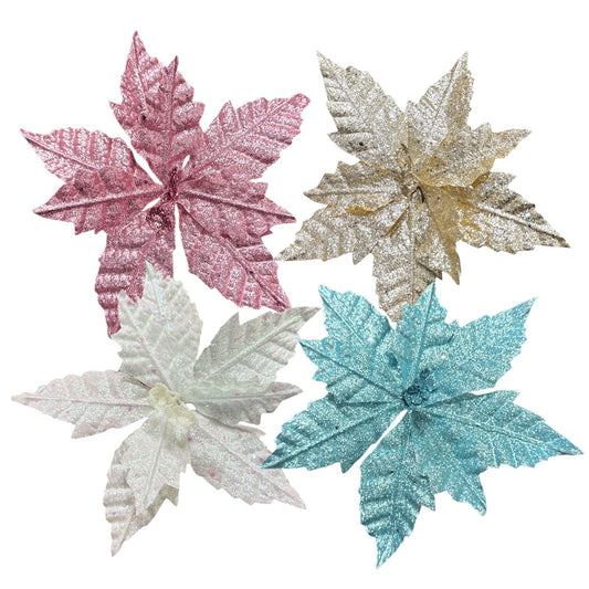 NOCHEBUENA CON GLITTER MINI GZ-10787