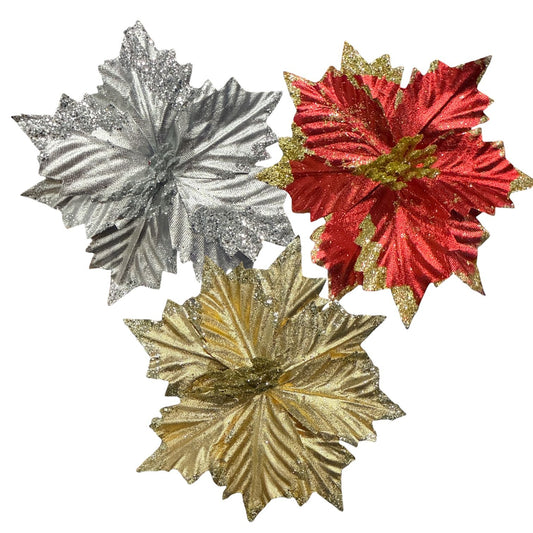 NOCHEBUENA CON GLITER GZ-6478