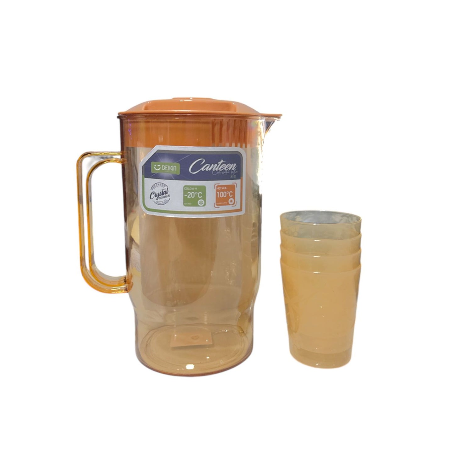 JARRA 2000 ML CON 4 VASOS GM415-4H-79