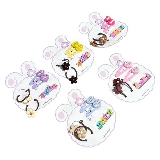 PASADORES/ MINI PINZA Y COLETA P/CABELLO 8 PZAS GM110-3B-10 CORAZÓN