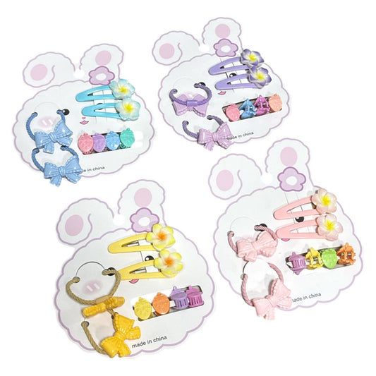 PASADORES/ MINI PINZA Y COLETA P/CABELLO 8 PZAS GM110-3B-9 MOD.2