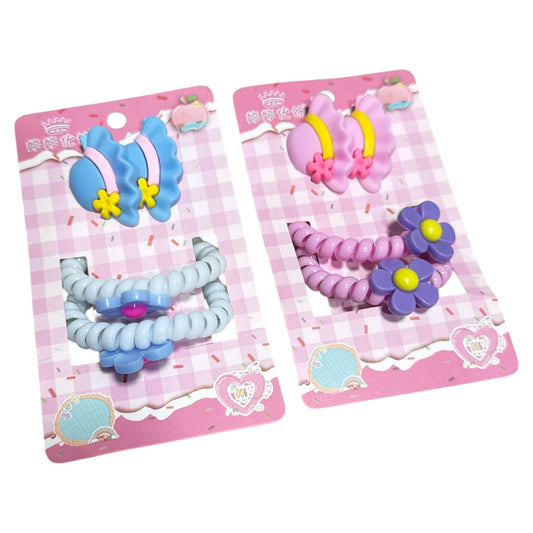 PASADORES Y COLETA PARA CABELLO 4 PZAS GM110-3B-12 SOMBRERO