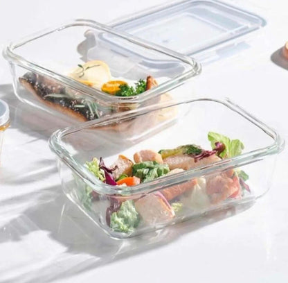 CONTENEDOR DE VIDRIO 3PZAS C/TAPA TRANSPARENTE GM1296-2A-10