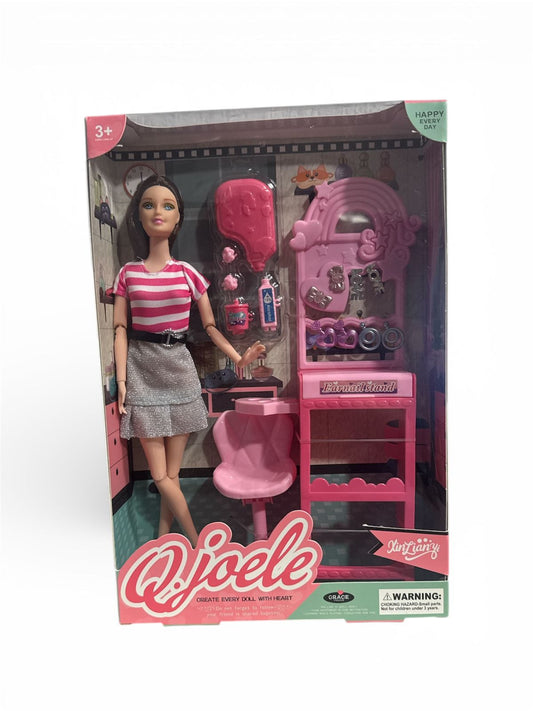 MUÑECA SALON DE BELLEZA C/ACCESORIOS TS32838