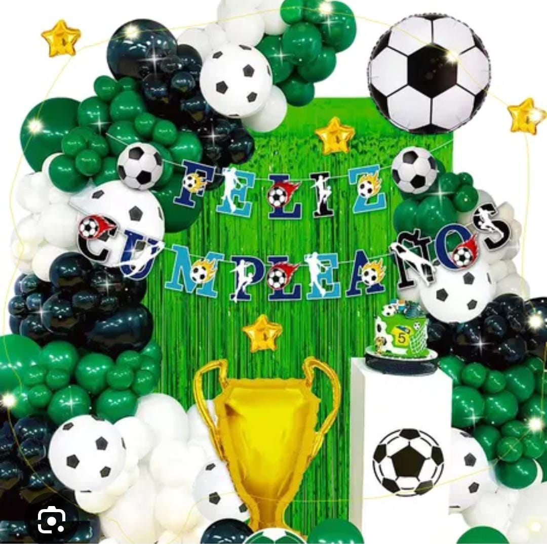 DECORACION FELIZ CUMPLEAÑOS FUTBOOL GZ-10840