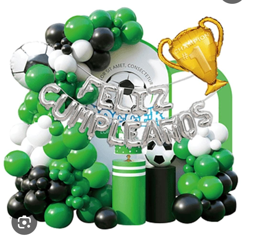 DECORACION FELIZ CUMPLEAÑOS FUTBOOL GZ-10838