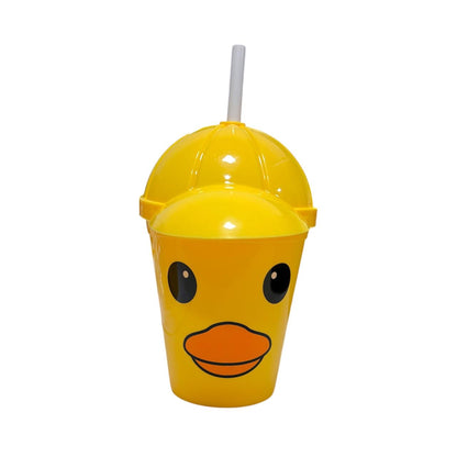 VASO C/TAPA Y POPOTE PATITO GM36-10H-25