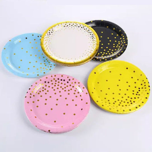 PLATO DESECHABLE 10PZAS V/COLORES