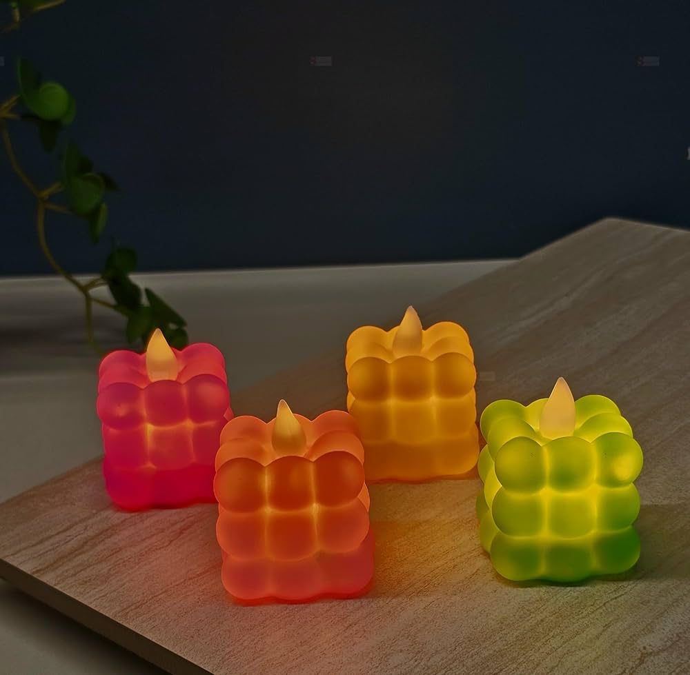 VELA LED CUBO 4 CM GM1031-2A-26