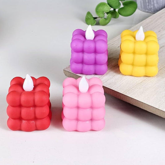 VELA LED CUBO 4 CM GM1031-2A-26