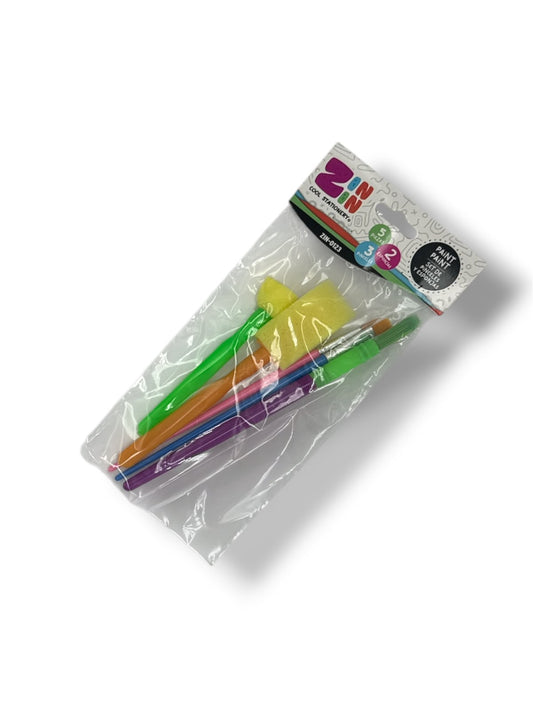 SET DE PINCELES Y ESPONJAS 5 PZAS ZIN-0123