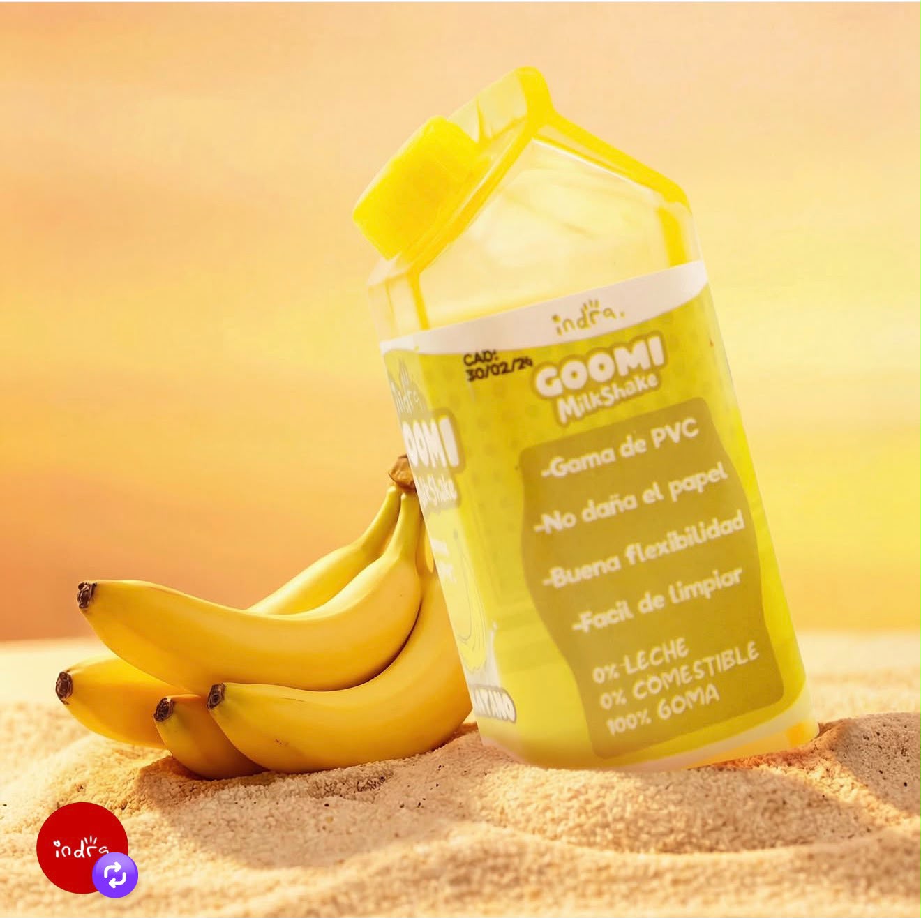 BORRADOR DE GOMA FRUTAL MILK IND-1226