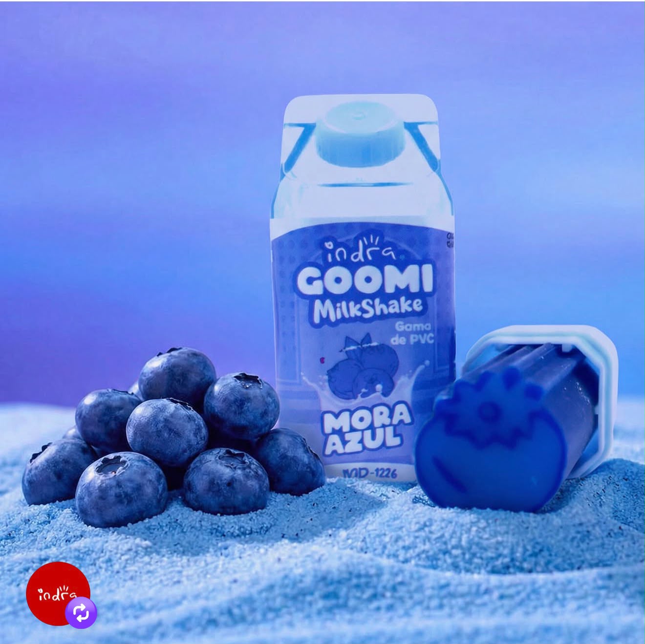 BORRADOR DE GOMA FRUTAL MILK IND-1226