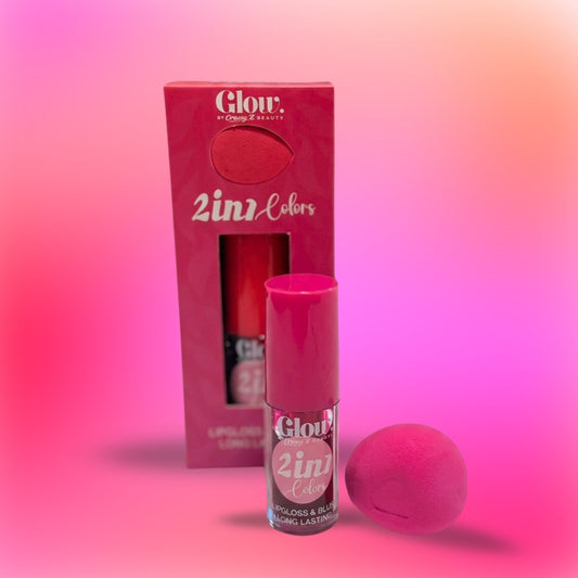 TINTA RUBOR C/ESPONJA GLOW 2 EN 1 GM166-1H-14