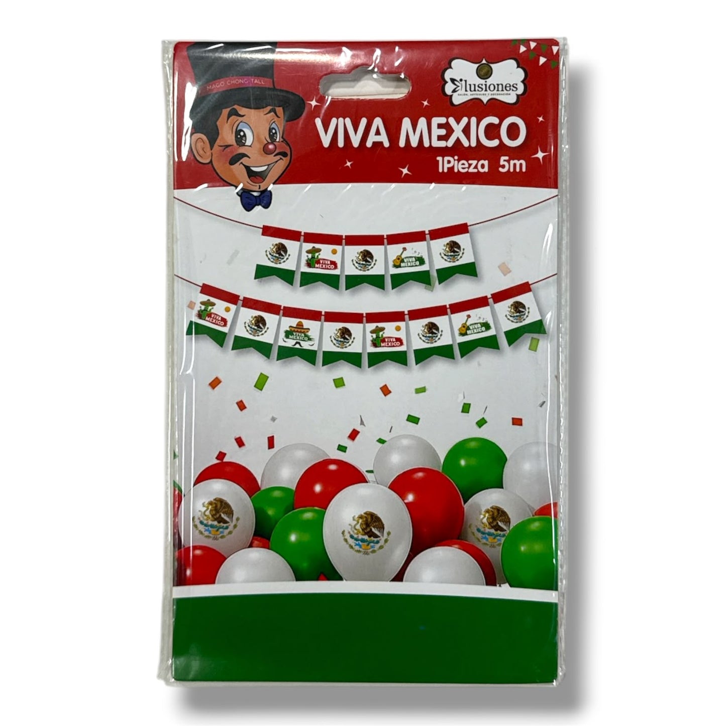 GUIA VIVA MEXICO 5MTS GZ-10831 FIESTAS PATRIAS