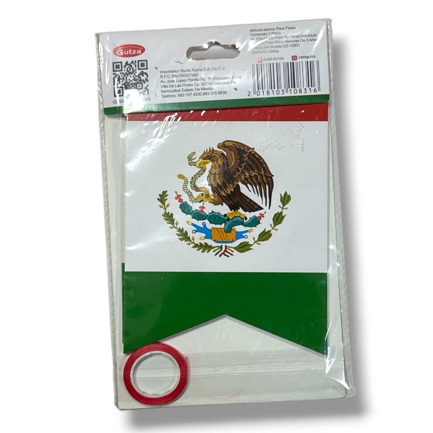 GUIA VIVA MEXICO 5MTS GZ-10831 FIESTAS PATRIAS