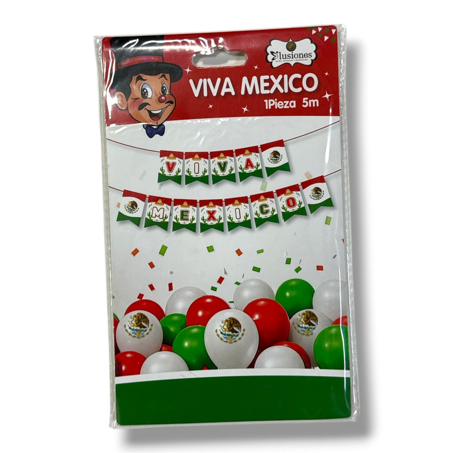GUIA VIVA MEXICO 5MTS GZ-10830 FIESTAS PATRIAS