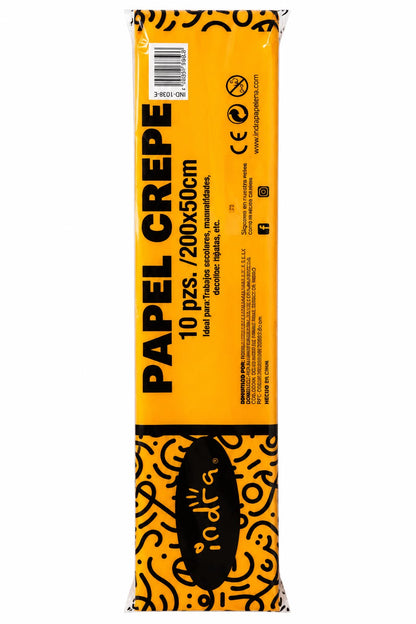PAPEL CREPE 10 PCS DE 50x200CM IND-1038