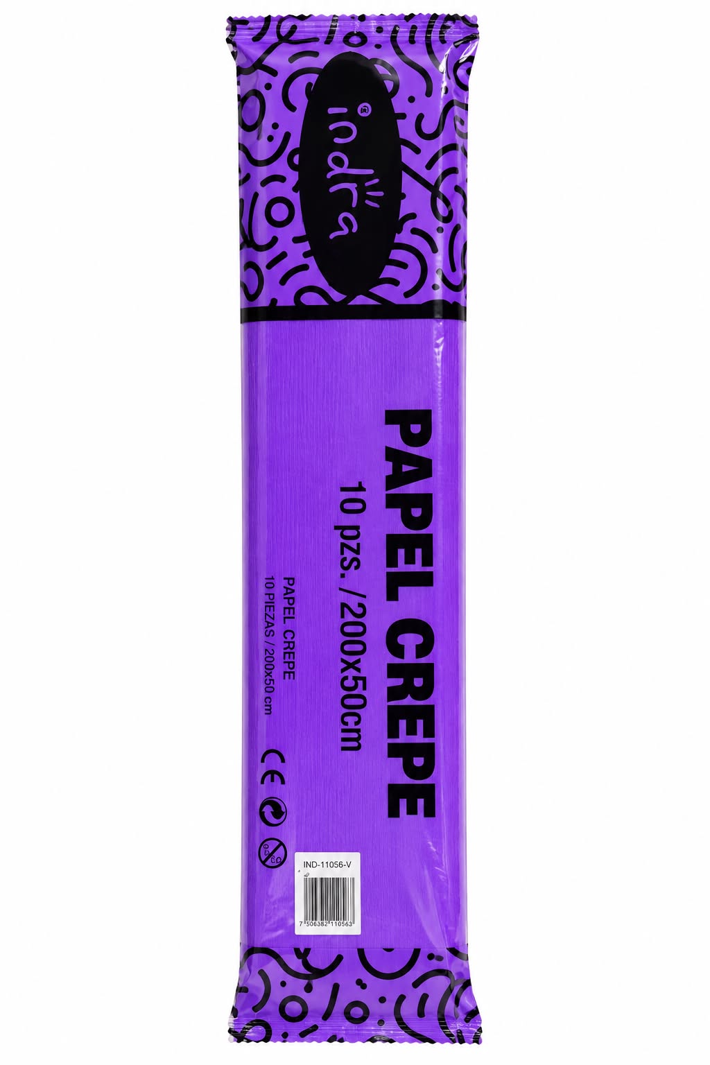 PAPEL CREPE 10 PCS DE 50x200CM IND-1038