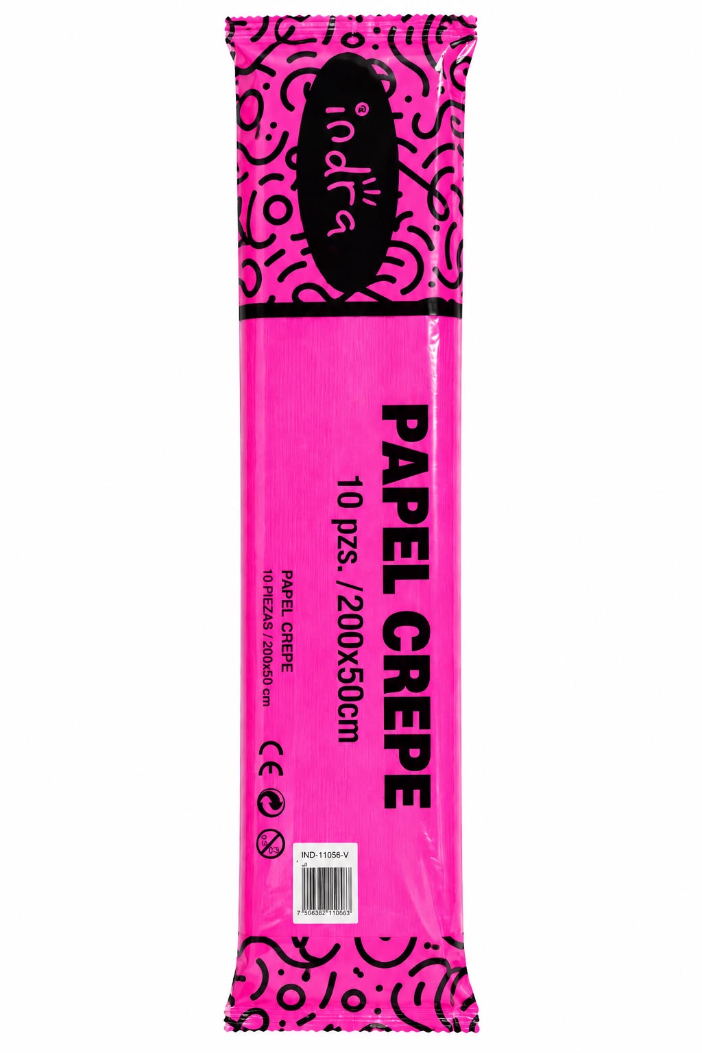 PAPEL CREPE 10 PCS DE 50x200CM IND-1038